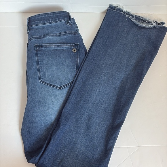 Democracy “Ab-Solution” Skyrise Flare trouser style blue jean dark wash - Picture 14 of 16